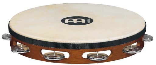 [TAH1AAB] TAMBOURIN MEINL BOIS AVEC PEAU BRUN
