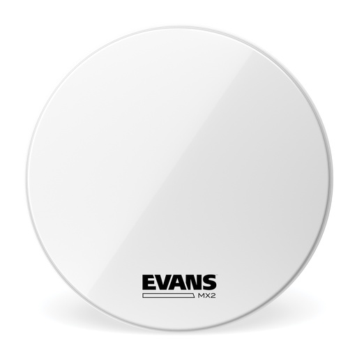 [BD24MX2W] EVANS MX2 White Marching Bass Drum Head, 24 "