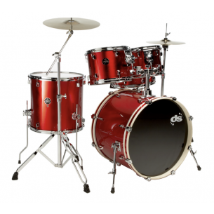 [DSX2251CRS] Batterie complète DS DRUM - DSX 5 piece Stage drum kit - CRS Red Sparkle finish