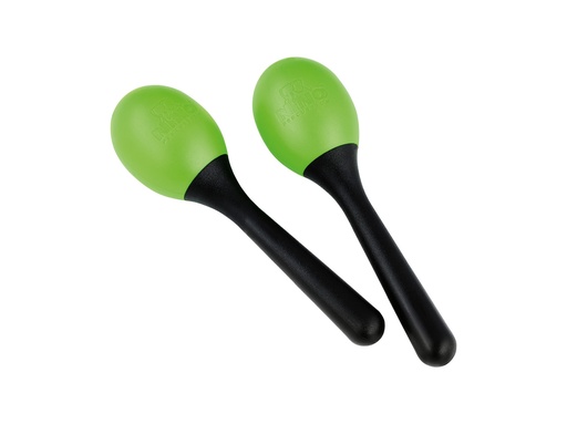 [NINO569GG] MARACAS NINO PLASTIQUE OVALES VERT