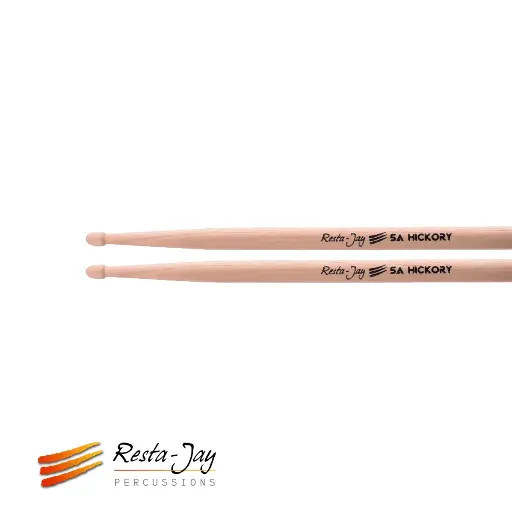 [5A RJ-Pair] Baguettes de Caisse-claire/Batterie - 5A Hickory Resta-Jay – 2 baguettes
