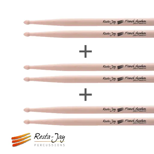 [Lot3XCCFA1] Lot de 3 paires ERABLE C-cl/Batterie - Signature Franck Agulhon – Erable