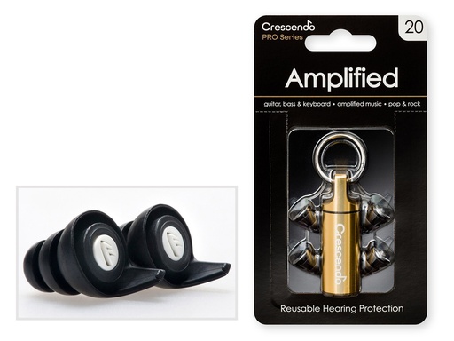 [CRE-PRO20] Pro Amplified 20 - Filtres Auditifs - Protection SNR 17dB