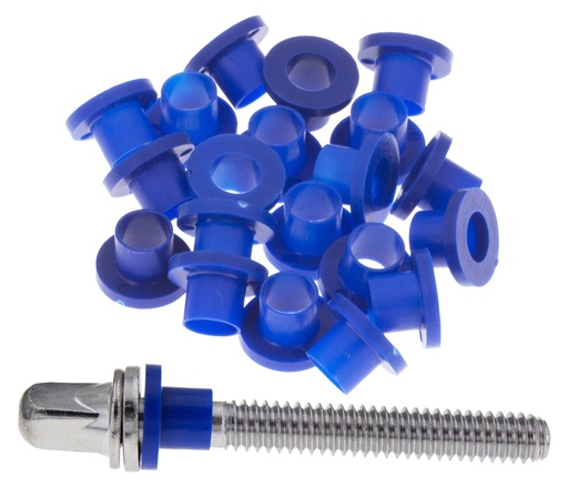 [DAN-TRW100BLU] TRW100BLU - Rondelles nylon pour tirants - Bleu (x100)