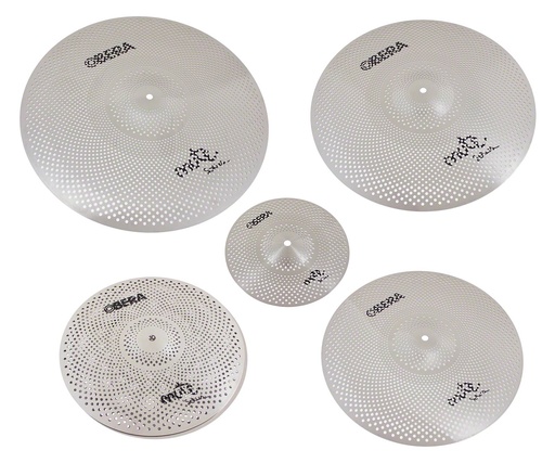 [OBE-MU-SET5] Set 5 Cymbales Silencieuces Mute - 14" 16" 18" 20" 10"