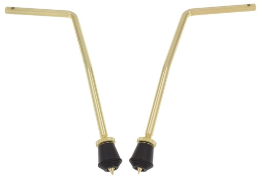 [SD-BDS7-105-BR] BDS7-105-BR - Pieds Grosse Caisse Incurvés - Ø10.5mm (x2) - Doré